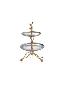 Large premium metal cake stand with matte finished durable pedestal base for professional event cake displays <b>resin</b> <b>epoxy</b> mold - Product Image 3