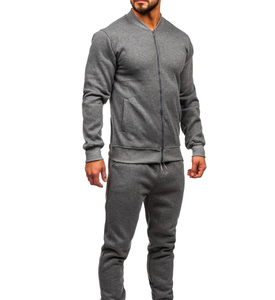 2025 Wholesale men OEM Full Zip Tracksuit Best High Quality men Tracksuit Plus Size Tracksuit custom logo and size long sleeves - Product Image 3
