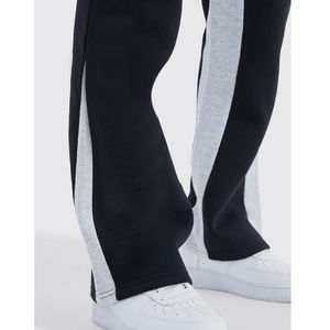 Pantalons de survêtement à jambe droite en éponge française pour hommes pantalons de survêtement pour hommes pantalons de survêtement lavés avec logo personnalisé - Product Image 3