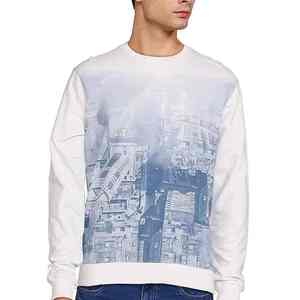 Factory Supplier High Quality Polyester Cotton Blend Winter Embroidered Mens Sweatshirt Wholesale Custom <b>Crewneck</b> Sweatshirt - Product Image 1