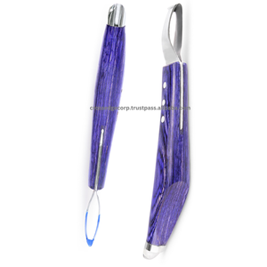 ที่กําหนดเองสัตวแพทย์ผ่าตัดHoofมีดใบมีดคมขนาดใหญ่Loop Flickมีดม้าและแพะStrong Gripไม้Handle - Product Image 5