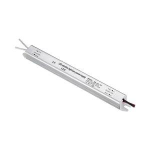 Boîtier d'éclairage d'alimentation à découpage Led Driver IP20 Ultra Slim Dc12v 24v 1A 2A 3A 4A 5A 6A 18W 24W 36W 48W 60W 72W Boîtier en aluminium