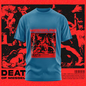 Camiseta de algodón 100% de manga corta informal para hombre de alta calidad, diseño sólido con cuello redondo y tela de Jersey con serigrafía - Product Image 3