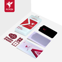Protecteur d'écran en verre trempé FLYCDI 3D Full Cover avec dureté 9H et protection contre les chocs pour téléphones mobiles à bords arrondis