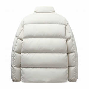 Chaqueta de invierno moderna para hombre, abrigo acolchado holgado de algodón grueso, informal con capucha, cortavientos, teñido liso, para parejas - Product Image 2