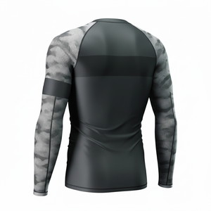 High Quality Breathable <b>MMA</b> <b>Rash</b> <b>Guard</b> for Jiu Jitsu Custom Color Long Sleeve Unisex Swimwear UPF50+ Quick Dry Anti-Bacterial - Product Image 3