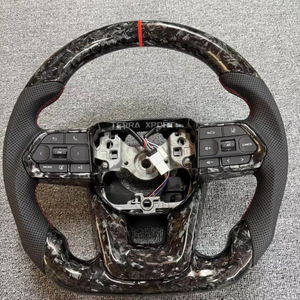 Volant sport en fibre de carbone forgée CE CUSTOM pour Toyota avec palettes de changement de vitesse, adapté pour hilux vigo revo n70 n80 rogue supra mk5 90 - Product Image 1