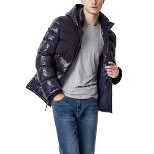High Quality Men's Casual Puffer Jacket <b>Thick</b> <b>Winter</b> <b>Coat</b> With Hood Streetwear Cotton Padded Jacket Plus Size Zipper Closure - Product Image 4