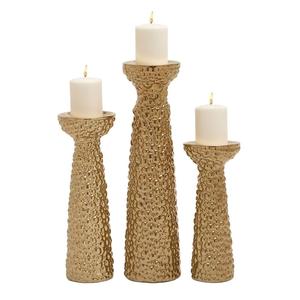 Home Decoration Metal Candle Holder Candle Stand for Lighting and <b>Set</b> Stylish Antique Finish Decorative Candle Jar Holder - Product Image 6