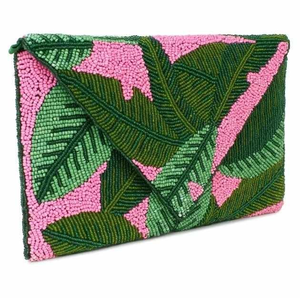 Sac à main de luxe en broderie perlée caramel Elysian avec un design artisanal fantaisie, look luxueux en provenance d'Inde - Product Image 6