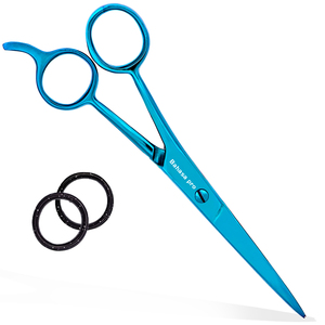 Ciseaux de Barbier en Gros : Fabrication de Ciseaux à Cheveux Bleus, Ciseaux de Barbier à Marque Privée, Ciseaux de Barbier en Acier Inoxydable, Ciseaux de Rasoir - Product Image 2