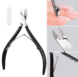 Cortacutículas de Acero Inoxidable Dorado para Salón de Uñas, Cuchilla Curva, Apertura de Mandíbula Ancha, para Uñas Gruesas, Exfoliación de Piel Muerta, Uso en Dedos - Product Image 4