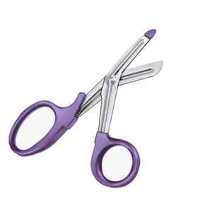 Tijeras de vendaje Sutur Kit Tijeras en ángulo a lado dentado Interior 1 Sonda de hoja puntiaguda 180 mm 7 "Enfermera Medic Instrumento - Product Image 4