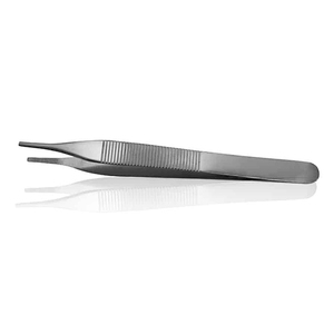 Fórceps de vendaje Adson hechos a medida al por mayor fórceps de vendaje de acero inoxidable quirúrgico profesional para sala de cirugía a la venta - Product Image 1