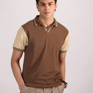 Camisetas Polo de Algodón y Poliéster para Hombre, Diseño de Cuello con Estampado Digital, Camisetas Polo de Manga Corta para Hombre - Product Image 1