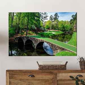 Lienzo impreso con paisaje natural - Elegante arte decorativo verde para oficina, 1P: Enmarcado tipo galería - Product Image 1