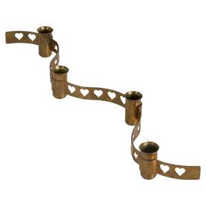 Bougeoir à 5 cônes-Finition dorée Décoration de table Décor de table Look simple et chic Décoration de mariage - Product Image 6