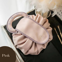 Sac de maquillage de luxe grande capacité, pliable, étanche, avec cordon de serrage, organiseur de voyage souple pour cosmétiques, articles de toilette et aliments