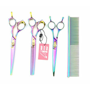 Tijeras Profesionales para Peluquería Canina 2026, Tijeras Curvas de Acero Inoxidable para Cortar el Pelo con Punta Afilada - Product Image 2