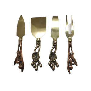 Couverts en acier inoxydable faits à la main avec de l'or et main en résine pour cuisine, hôtels, restaurant Couverts de luxe - Product Image 4