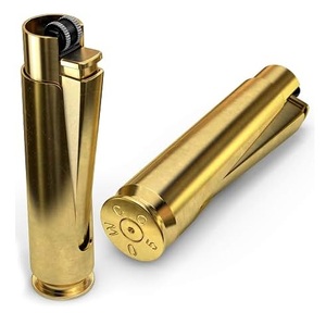 Briquet Clipper en métal avec allume-feu, grand modèle |   Briquet rechargeable de qualité supérieure pour la vente en gros - Product Image 1