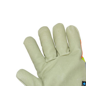 ถุงมือหนังวัวสีเหลืองสำหรับผู้ชาย, ถุงมือสะท้อนแสง - Product Image 4