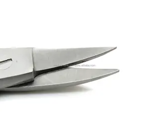 Tijeras Curvas Profesionales para Coronas, Punta de 4.5 cm, Acero Inoxidable, Herramienta Quirúrgica Dental Manual y Duradera, OEM, ODM, Marca Privada - Product Image 5