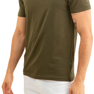 Top Trending Heavy Weight Men's Premium Camisas de algodón orgánico 100% Tela de fibra de bambú Mangas cortas - Product Image 5