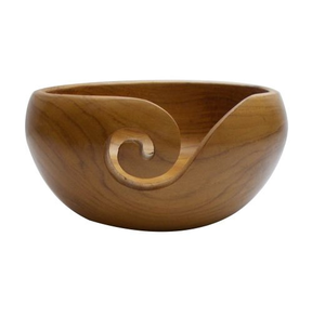 Cuenco de hilo con aspecto de diseñador de madera de acacia natural a un precio asequible y con pulido brillante El mejor regalo para la abuela - Product Image 4