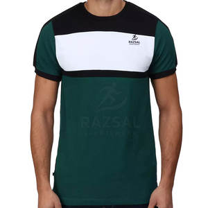 T-shirts décontractés d'été pour hommes de qualité supérieure 100% coton à séchage rapide respirant à manches courtes coupe régulière léger Durable - Product Image 1