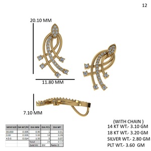 ชุดจี้เพชรรูปกุหลาบทอง14K สุดหรูได้รับการรับรองว่าเป็น IGI ของผู้หญิงจี้เพชรสำหรับการหมั้นแบบคลาสสิกเสน่ห์เครื่องประดับที่สวยงาม - Product Image 6