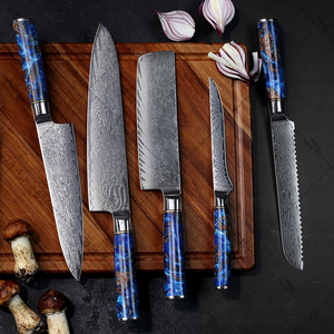 มีดเชฟขนาด 8 นิ้ว มีดครัวดามัสกัส เหล็กดามัสกัส 67 ชั้น พร้อมด้ามอะคริลิก - Product Image 4