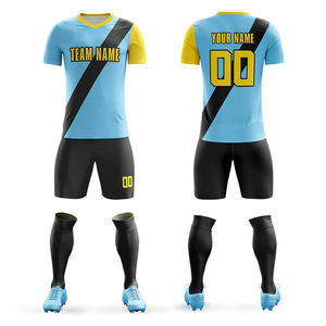 Último diseño personalizado fútbol kits sublimación diseño equipo ropa deportiva hombres fútbol uniforme - Product Image 3