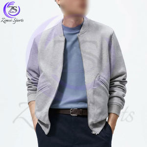 เสื้อแจ็กเก็ตบอมเบอร์สำหรับผู้ชายระบายอากาศได้ดีสีดำมีความทนทาน - Product Image 2