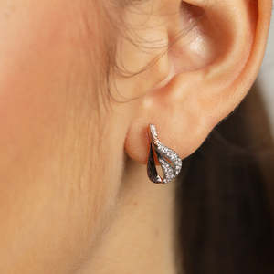 Compre Pendientes de Plata de Ley 925 de Primera Calidad para Mujeres y Niñas, Pendientes de Gota de Agua con Oro de 14K y Diamantes para Fiestas - Product Image 5