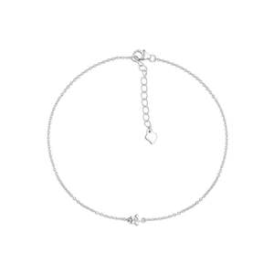 Shreya 14K <b>Gold</b> <b>Plated</b> <b>Anklet</b> for Women Cute Elegant Diamond Zircon Crystal Stones Elegant Rose <b>Gold</b> Flower-Design Premium Fine - Product Image 1