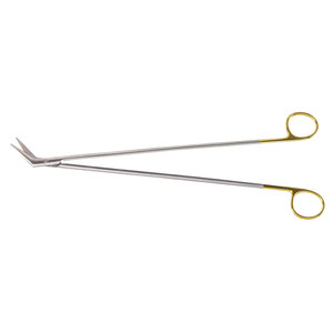 Ciseaux vasculaires Debakey TC Ciseaux vasculaires chirurgicaux Debakey coudés 45 degrés 7 "Instruments généraux en acier inoxydable chirurgical - Product Image 2