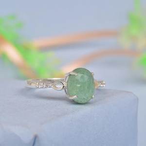 925 argent fraise coupe ovale conception Unique femmes bague de fiançailles de mariage pour la fête en gros en vrac - Product Image 2