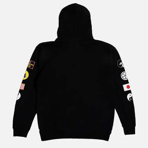 เสื้อฮู้ดดี้ทรงโอเวอร์ไซส์สไตล์วินเทจผ้าฝ้าย 100% สำหรับฤดูหนาว แบบครอป แต่งลายปะติดปัก ลุคทำเก่า ซักฟอก - Product Image 3