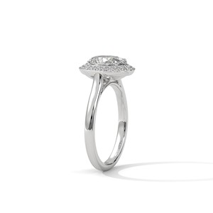 Anillo Solitario con Halo de Moissanita de Corte Ovalado de 2.0 ct, Plata de Ley 925, Anillo de Compromiso - Product Image 4