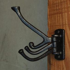 Stylish Black Iron <b>Wall</b> <b>Hooks</b> with a Modern Touch Perfect <b>for</b> Keeping <b>Keys</b> Jackets and Umbrellas Neatly Organized - Product Image 4