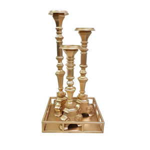 Soporte de vela de Navidad Chapado en plata de 5 brazos, soporte de palo para decoraciones de iluminación de hogar y Hotel, pilar de vela votiva - Product Image 6