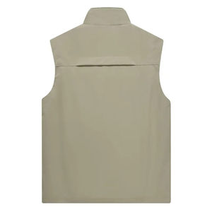 Wholesale <b>mens</b> outdoor softshell vest sleeveless utility jacket waterproof windproof fleece lined lightweight <b>waistcoat</b> - Product Image 4