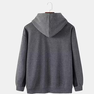 Por encargo básicos de mezcla de algodón a prueba de viento anti encogimiento Drop Shoulder Hoodies logotipo personalizado en tela de punto de primera calidad - Product Image 2