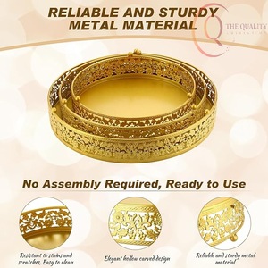 Base para Pastel de Metal de Lujo con Atractivo Artístico, Agrega Elegancia a Exhibiciones de Postres y Pasteles - Product Image 3