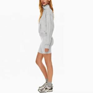 Venta al por mayor de calidad superior con capucha gota hombro sudadera Kangroo bolsillo algodón poliéster ODM mujeres - Product Image 4