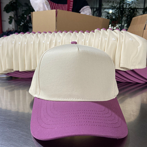 Luxe 5 Panneau Noir Coton Blanc Structuré Gorras Casquette De Baseball Papa Chapeaux Casquettes Sports Uni Avec Logo De Broderie Personnalisé pour Homme - Product Image 3