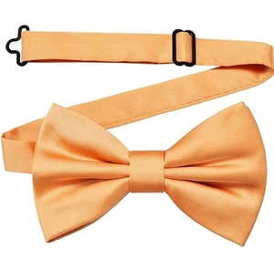 Noeuds papillon soyeux de mode réglables pré-attachés classiques de couleur unie formels pour les accessoires de fête de mariage des hommes - Product Image 6