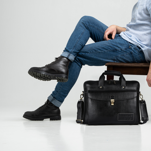 Hammonds Flycatcher Men's Modern Genuine Leather <b>Laptop</b> <b>Messenger</b> <b>Bag</b> with Zipper Closure and 1 Year Warranty - Product Image 3