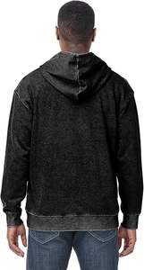 Sudadera con capucha de diseño minimalista para hombre, forro polar grueso, Material suave para hombre, forro polar de algodón de gran tamaño, estilo callejero, lavado ácido - Product Image 2